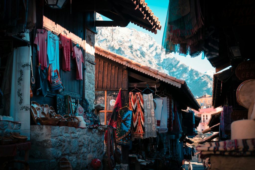 Kruja's Bazaar que ver en Albania en 7 días